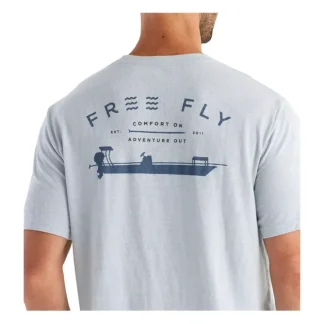 Free Fly Flats Patrol Tee Heather Aspen Grey - Your Premium Fishing Gear Store Rods Lines Baits Accessories^ Hot