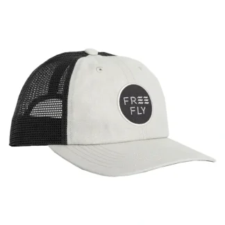 Free Fly Low Pro Badge Trucker Hat Harbor Grey - Your Premium Fishing Gear Store Rods Lines Baits Accessories^ Cheap