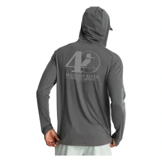 Free Fly 40th Logo Elevate Hoody Smoke - Your Premium Fishing Gear Store Rods Lines Baits Accessories^ Shop