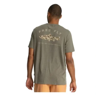 Free Fly Trout Camo Pocket Tee Heather Fatigue - Your Premium Fishing Gear Store Rods Lines Baits Accessories^ Outlet