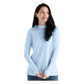 Free Fly Women's Bamboo Lightweight Hoodie II Clear Sky - Your Premium Fishing Gear Store Rods Lines Baits Accessories^ Flash Sale