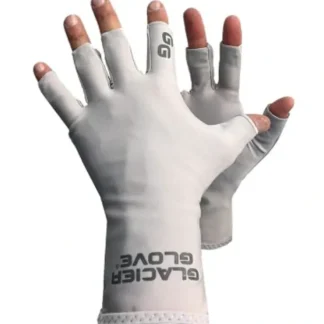 Glacier 009GY S-M GRY Abaco Bay Sun Glove Sm/Med Light Gray - Your Premium Fishing Gear Store Rods Lines Baits Accessories^ Sale