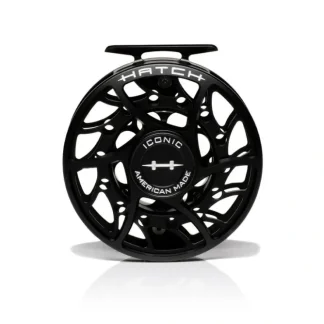 Hatch Iconic 9 Plus Fly Reel Black - Your Premium Fishing Gear Store Rods Lines Baits Accessories^ Cheap