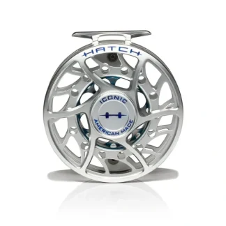 Hatch Iconic 9 Plus Fly Reel Clear Blue Mid Arbor - Your Premium Fishing Gear Store Rods Lines Baits Accessories^ Sale