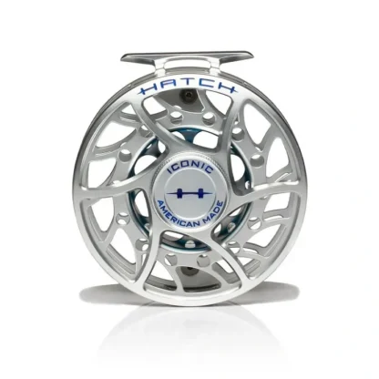 Hatch Iconic 9 Plus Fly Reel Clear Blue Mid Arbor - Your Premium Fishing Gear Store Rods Lines Baits Accessories^ Sale