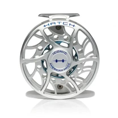 Hatch Iconic 11 Plus Fly Reel Clear Blue Mid Arbor - Your Premium Fishing Gear Store Rods Lines Baits Accessories^ Discount