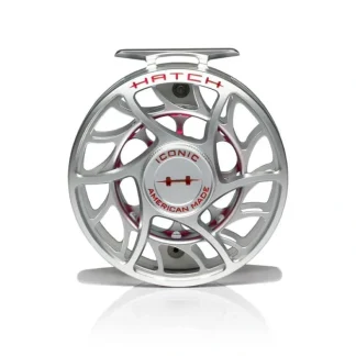 Hatch Iconic 9 Plus Fly Reel Clear Red - Your Premium Fishing Gear Store Rods Lines Baits Accessories^ Clearance
