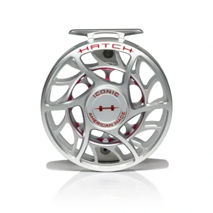 Hatch Iconic 9 Plus Fly Reel Clear Red - Your Premium Fishing Gear Store Rods Lines Baits Accessories^ Clearance