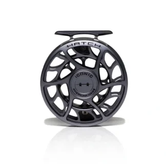 Hatch Iconic 5 Plus Fly Reel Grey - Your Premium Fishing Gear Store Rods Lines Baits Accessories^ Online