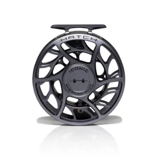 Hatch Iconic 7 Plus Fly Reel Grey - Your Premium Fishing Gear Store Rods Lines Baits Accessories^ Sale