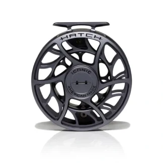 Hatch Iconic 9 Plus Fly Reel Grey - Your Premium Fishing Gear Store Rods Lines Baits Accessories^ Best