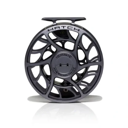 Hatch Iconic 9 Plus Fly Reel Grey - Your Premium Fishing Gear Store Rods Lines Baits Accessories^ Best