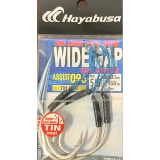 Hayabusa Assist Hook 096 - Tin Double - 3cm Leader, Size 5/0 - Your Premium Fishing Gear Store Rods Lines Baits Accessories^ Best Sale