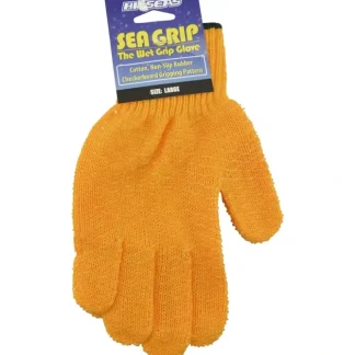 Hi-Seas HG-404-L Sea Grip Non-Slip Pattern Glove, Large, Orange - Your Premium Fishing Gear Store Rods Lines Baits Accessories^ Cheap