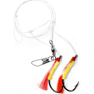 Hurricane Shrimp Fly Sabiki Rig Red/Yellow - Your Premium Fishing Gear Store Rods Lines Baits Accessories^ Sale