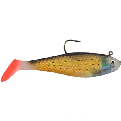 Hurricane Swim Shad 4" Gold Mullet/Red Tail - Your Premium Fishing Gear Store Rods Lines Baits Accessories^ Fashion
