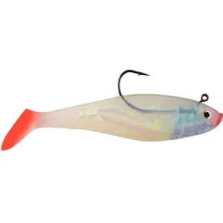 Hurricane Swim Shad Mouth Red Tail, Pearl/Red, 6" - Your Premium Fishing Gear Store Rods Lines Baits Accessories^ Clearance