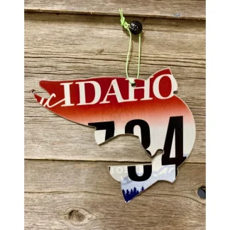 Idaho Jumping Trout License Plate Christmas Ornament - Your Premium Fishing Gear Store Rods Lines Baits Accessories^ Best Sale