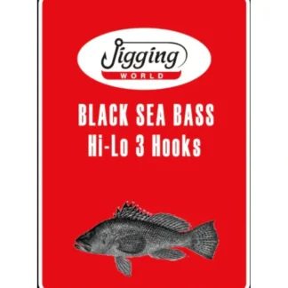 Jigging World Black Sea Bass Gold 3-Hook Hi-Lo Rigs - Your Premium Fishing Gear Store Rods Lines Baits Accessories^ Cheap