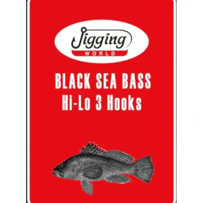 Jigging World Black Sea Bass Gold 3-Hook Hi-Lo Rigs - Your Premium Fishing Gear Store Rods Lines Baits Accessories^ Cheap