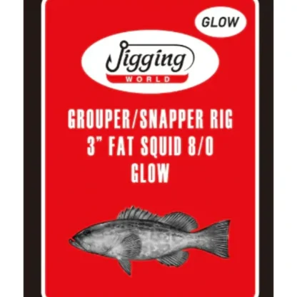 Jigging World Grouper/Snapper 3" Fat Squid Teaser Rigs - Your Premium Fishing Gear Store Rods Lines Baits Accessories^ Online