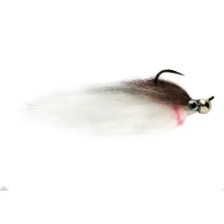 Jiggy Fat Minnow Brown & White Barbless - Your Premium Fishing Gear Store Rods Lines Baits Accessories^ New
