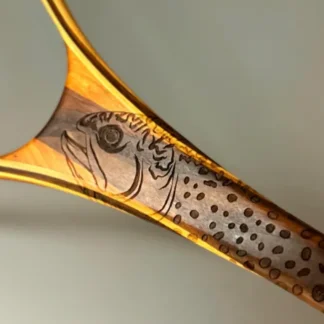 Little Dipper 12"x8" - Brook Trout Engraved - Classic Fly Fishing Traditional Landing Net - Your Premium Fishing Gear Store Rods Lines Baits Accessories* Fly Fishing
