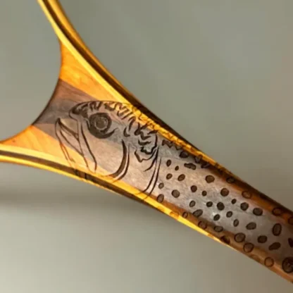 Little Dipper 12"x8" - Brook Trout Engraved - Classic Fly Fishing Traditional Landing Net - Your Premium Fishing Gear Store Rods Lines Baits Accessories* Fly Fishing