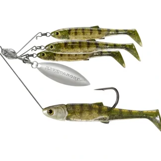 LiveTarget BaitBall Spinner Rig, Large, 5/0 Hook, 1/2 oz, Gold Perch - Your Premium Fishing Gear Store Rods Lines Baits Accessories* Bait
