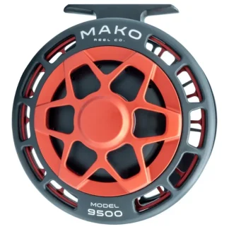 Mako 9500-810 Inshore Fly Reel Matte Red on Black Left Hand - Your Premium Fishing Gear Store Rods Lines Baits Accessories* Fishing Line