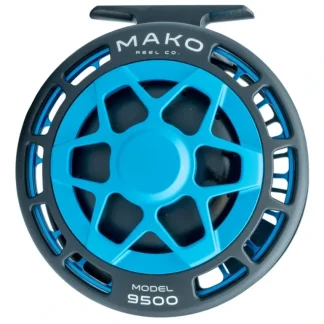 Mako 9500-810 Inshore Fly Reel Matte Turquoise on Black Left Hand - Your Premium Fishing Gear Store Rods Lines Baits Accessories* Fishing Line