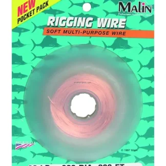 Malin Premium Soft Copper Rigging Wire, .020 Dia., 30#, 200 ft Dispenser - Your Premium Fishing Gear Store Rods Lines Baits Accessories* Bait