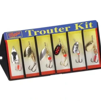 Mepps Trouter Kit K1 - 6 Lures with Plain Treble Hooks - Your Premium Fishing Gear Store Rods Lines Baits Accessories* Fly Fishing