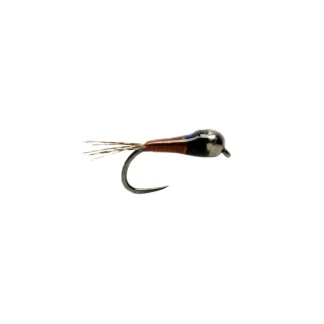 Micro Perdigon Flashback Brown Barbless - Your Premium Fishing Gear Store Rods Lines Baits Accessories* Fly Fishing