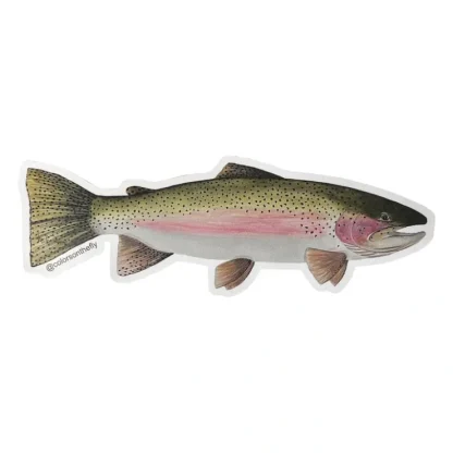 Mike Pepper "Colors on the Fly" 20" Rainbow Trout Sticker - Your Premium Fishing Gear Store Rods Lines Baits Accessories^ Flash Sale