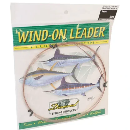 Momoi Diamond Fluorocarbon Wind-On Leader 130lb 25ft Clear White - Your Premium Fishing Gear Store Rods Lines Baits Accessories^ Store