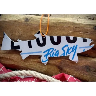 Montana Big Sky Bow Trout License Plate Christmas Ornament - Your Premium Fishing Gear Store Rods Lines Baits Accessories* Fishing Line
