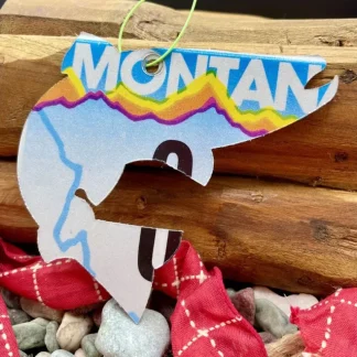 Montana Colorful Jumping Trout License Plate Christmas Ornament - Your Premium Fishing Gear Store Rods Lines Baits Accessories* Fishing Line