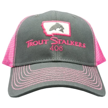 MTS Logo Sideline Trucker Dark Grey/Neon Pink - Your Premium Fishing Gear Store Rods Lines Baits Accessories* Fishing Line