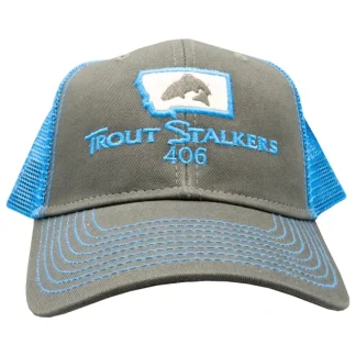 MTS Logo Sideline Trucker Dark Grey/Neon Blue - Your Premium Fishing Gear Store Rods Lines Baits Accessories* Fishing Line