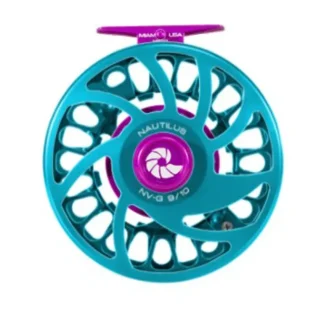 Nautilus NV-G Reel Turquoise/Purple 8/9 Left Hand Retrieve - Your Premium Fishing Gear Store Rods Lines Baits Accessories* Fishing Line