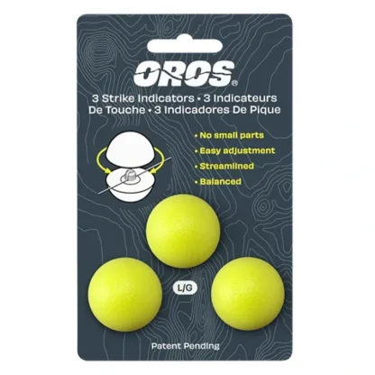 Oros 3-Pack Strike Indicator Chartreuse Large - Your Premium Fishing Gear Store Rods Lines Baits Accessories* Fishing Line