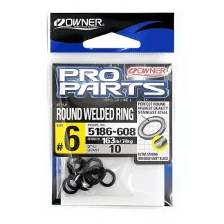 Owner Hyper Black Stainless Welded Rings 5186 - Your Premium Fishing Gear Store Rods Lines Baits Accessories* Fishing Line
