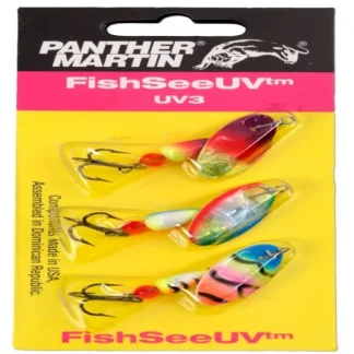 Panther Martin UV3 FishSeeUV Spinner Kit, #4, Assorted, 3/Pack - Your Premium Fishing Gear Store Rods Lines Baits Accessories* Bait