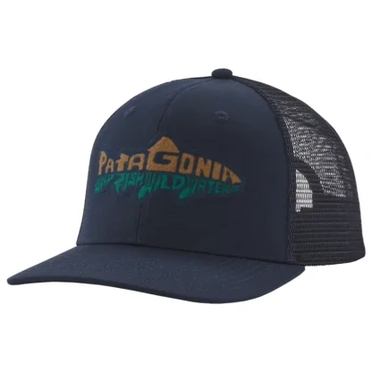 Patagonia Take a Stand Trucker Hat New Navy w/Wild Waterline - Your Premium Fishing Gear Store Rods Lines Baits Accessories* Fishing Line