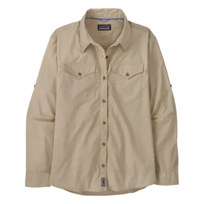 Patagonia Womens L/S Sun Stretch Shirt Pumice - Your Premium Fishing Gear Store Rods Lines Baits Accessories* Fly Fishing