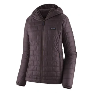 Patagonia Womens Nano Puff Fitz Roy Trout Hoody Obsidian Plum - Your Premium Fishing Gear Store Rods Lines Baits Accessories* Fishing Line