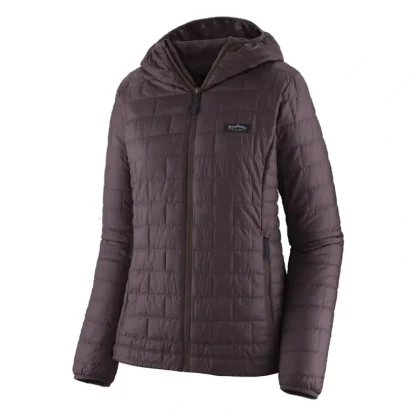 Patagonia Womens Nano Puff Fitz Roy Trout Hoody Obsidian Plum - Your Premium Fishing Gear Store Rods Lines Baits Accessories* Fishing Line