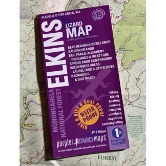Purple Lizard Map - Elkins/Otter Creek - Your Premium Fishing Gear Store Rods Lines Baits Accessories* Fishing Line