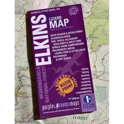 Purple Lizard Map - Elkins/Otter Creek - Your Premium Fishing Gear Store Rods Lines Baits Accessories* Fishing Line